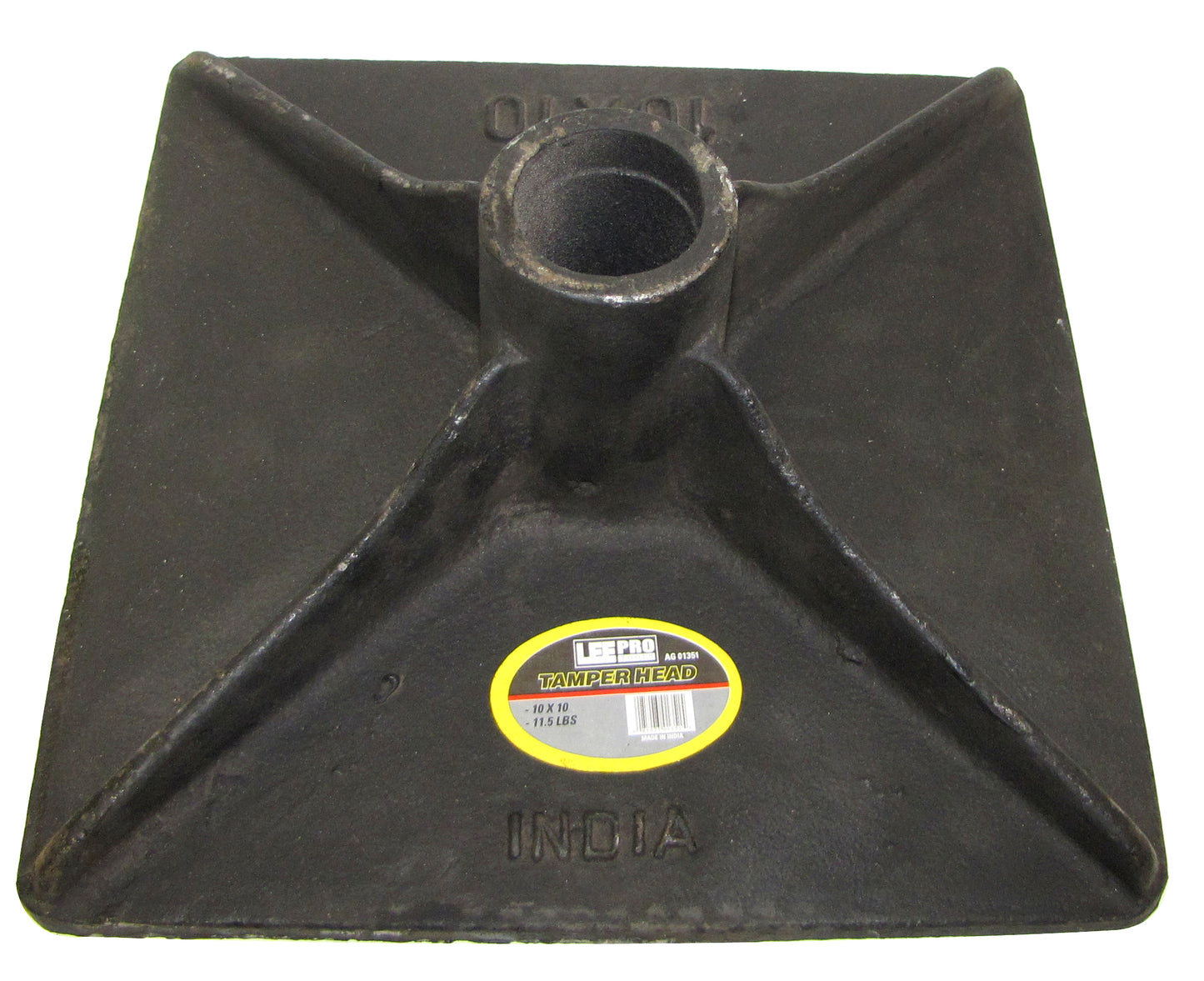 10 in. x 10 in. Steel Garden Tamper (no handle)