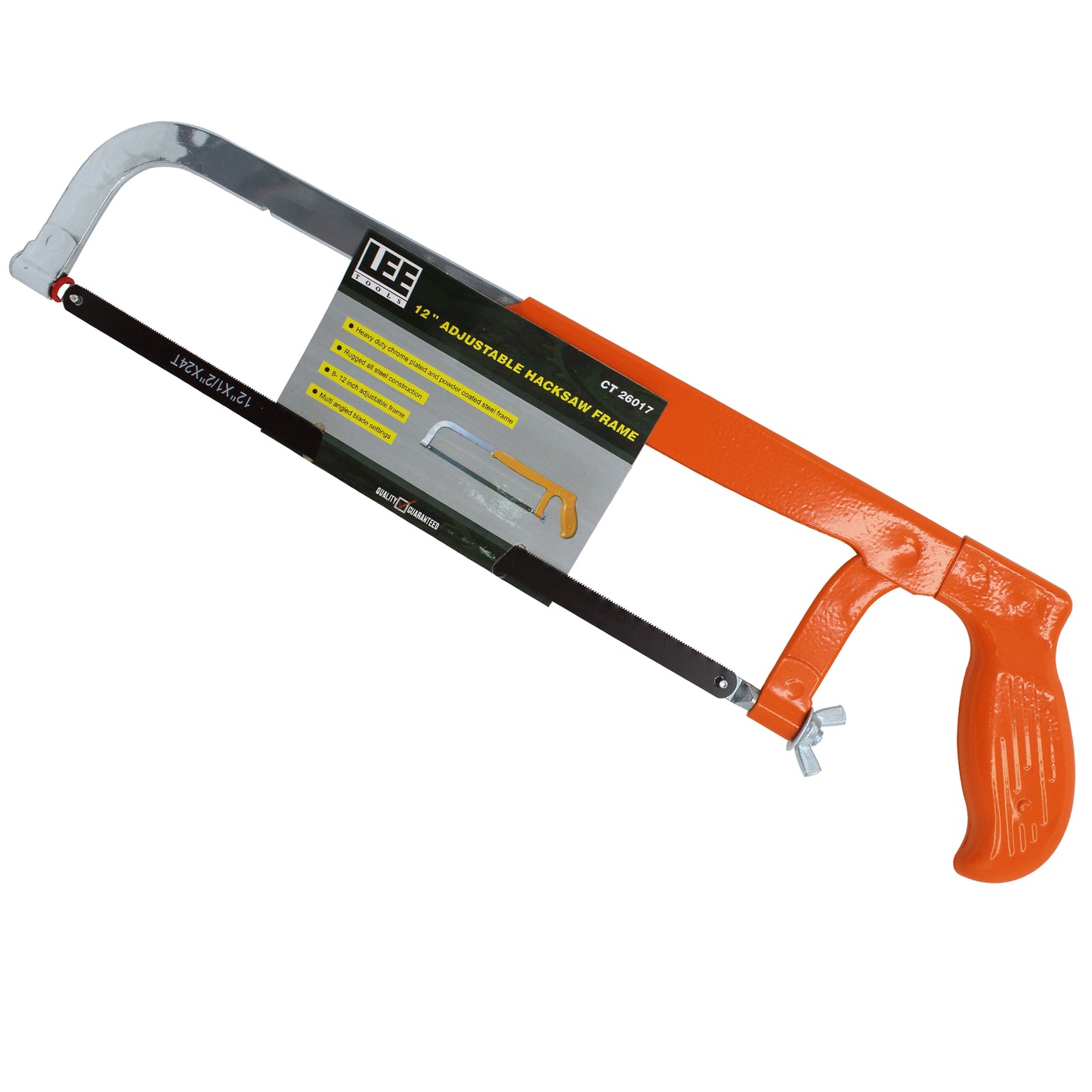12" ADJUSTABLE HACKSAW FRAME - ORANGE