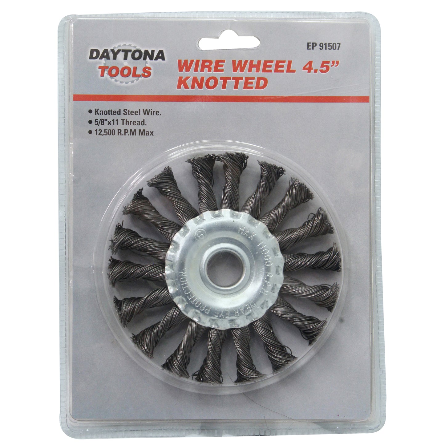 WIRE WHEEL 4.5" KNOTTED 5/8-11