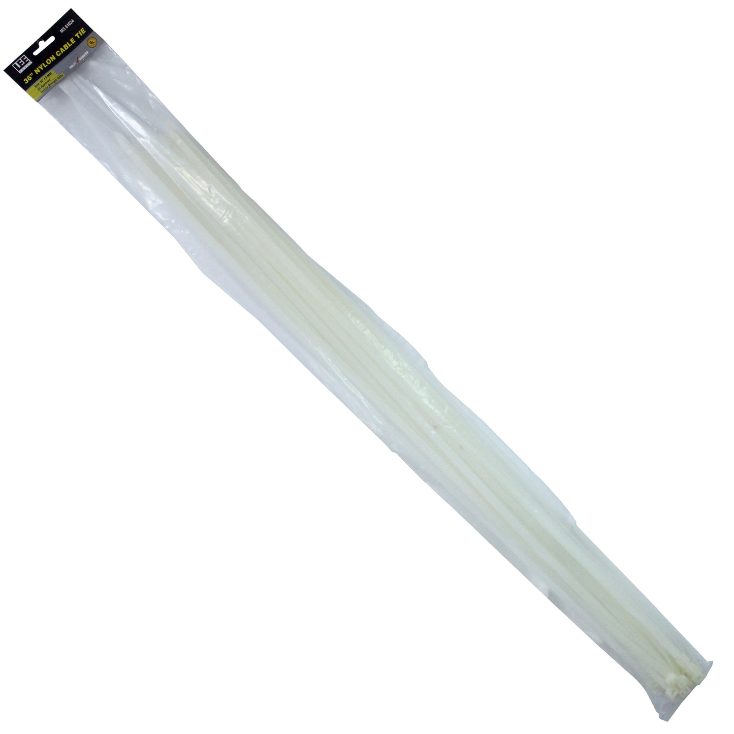 CABLE TIE 36" 20PC WHITE