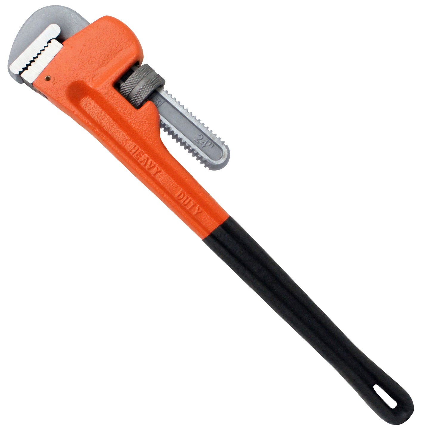 PIPE WRENCH 24" BLACK DIPPED HDL