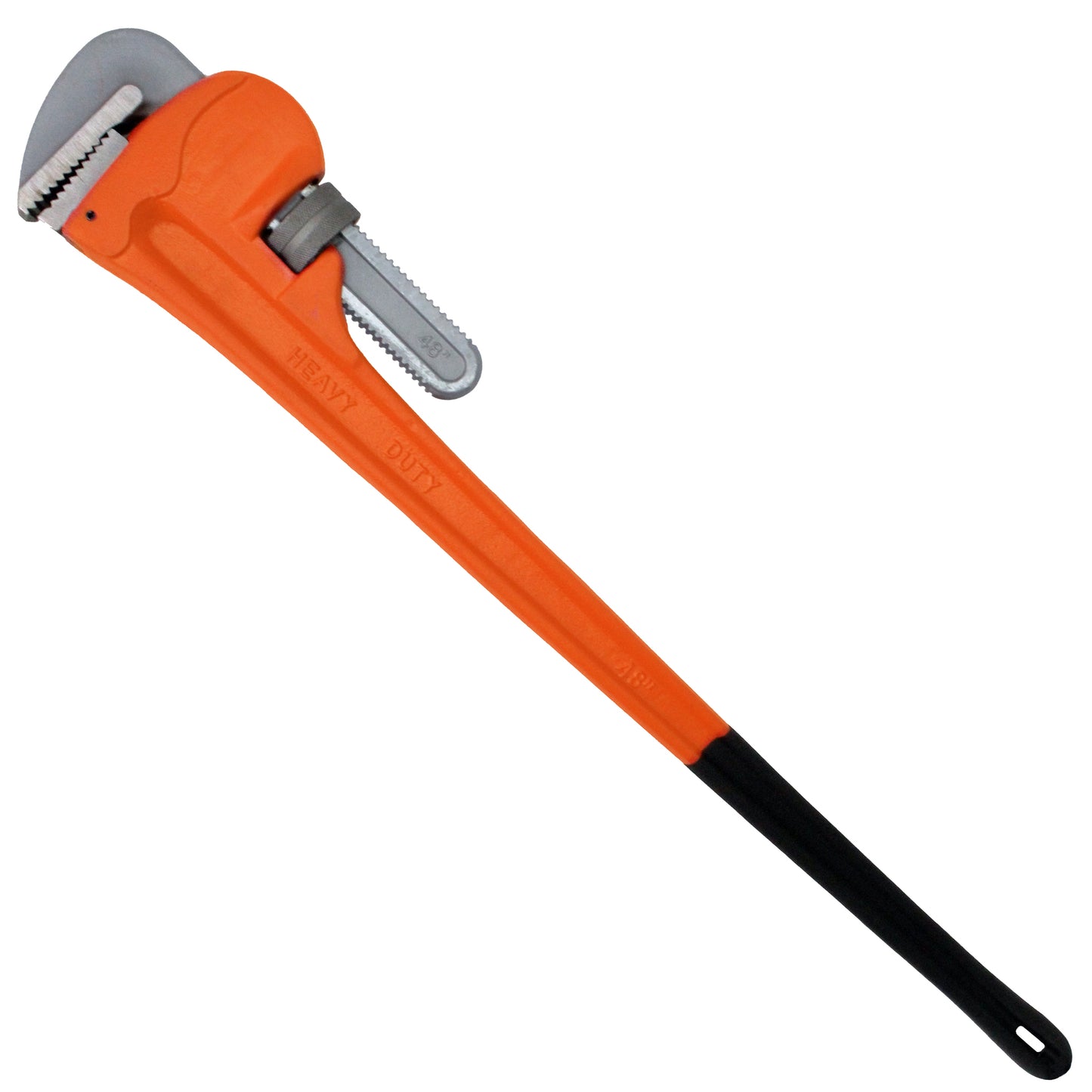PIPE WRENCH 48" BLACK DIPPED HDL