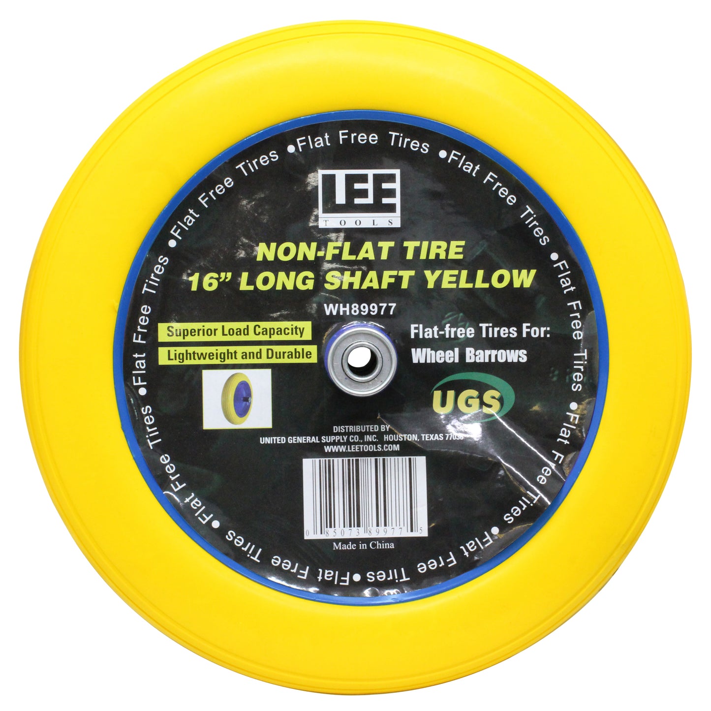 NON FLAT TIRE 16" LONG SHAFT YEL