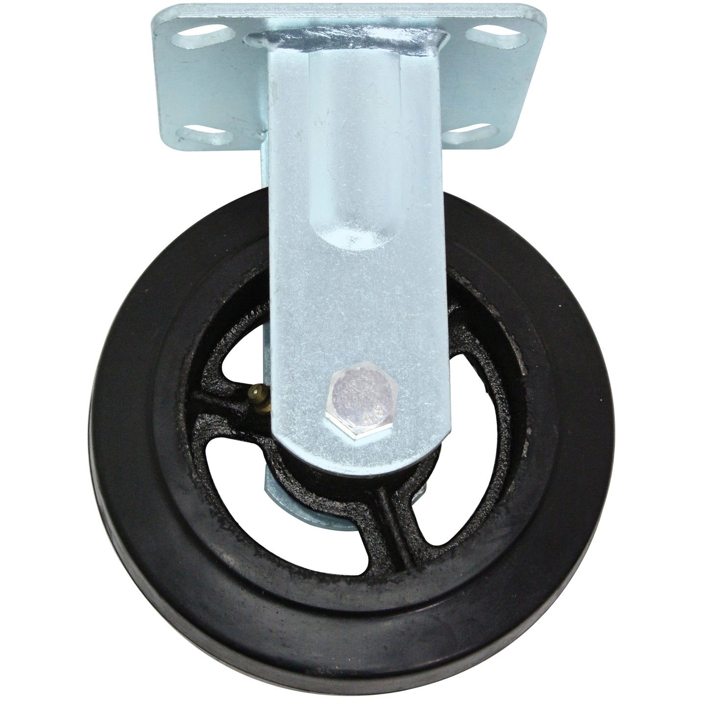CASTER RIGID 6" RUBBER
