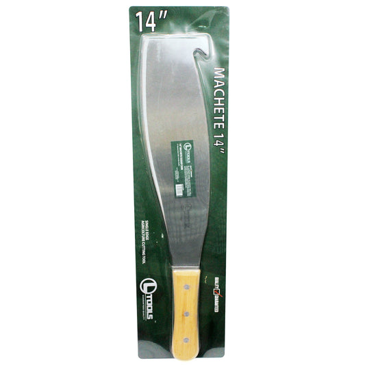 13 in. Steel Blade Sugar Cane Machete with Hardwood Handle