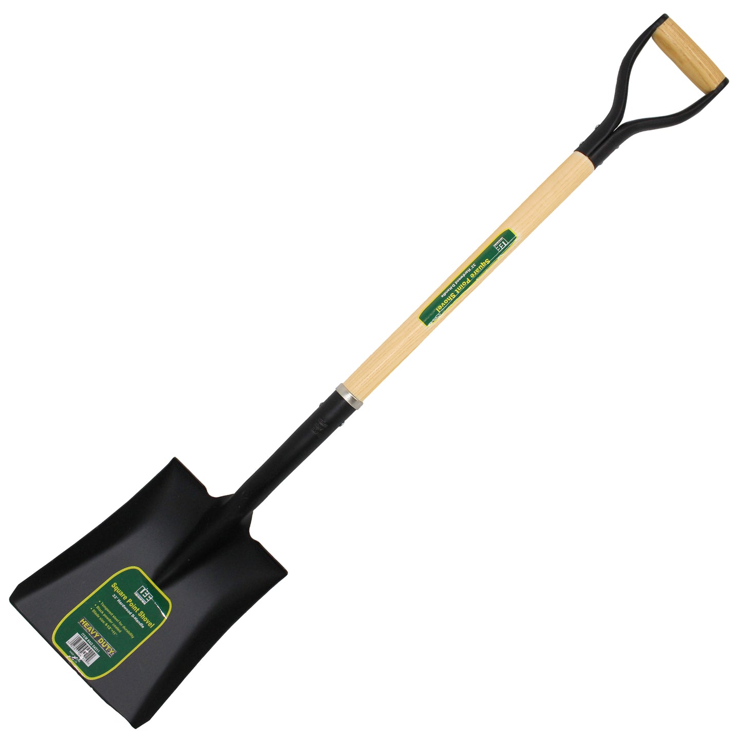 Square Point Shovel 33 in. Hardwood D-Handle