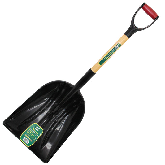 Poly Scoop Shovel with 30 in. Hardwood D-Handle