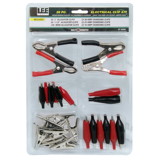 ELECTRIC ALLIGATOR CLIP SET - 28PC