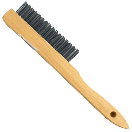SHOE HANDLE WIRE BRUSH - 4 ROWS