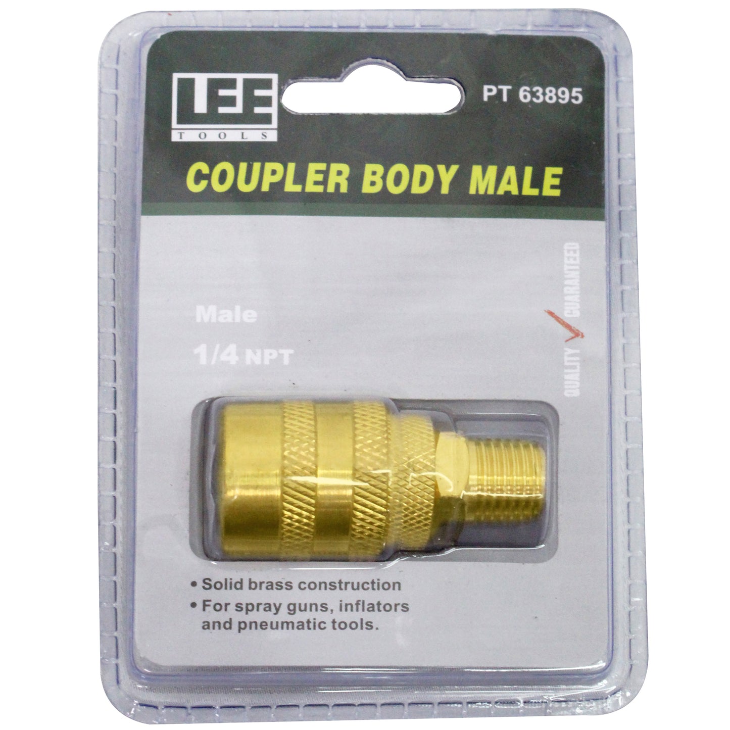 COUPLER BODY MALE BRASS