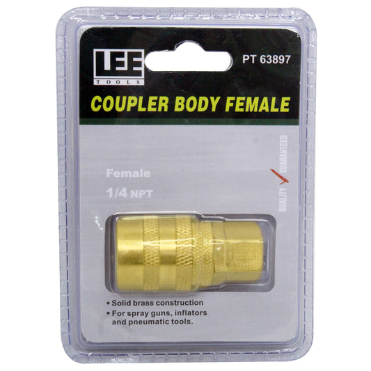 COUPLER BODY FEMALE BRASS