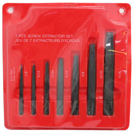 SCREW EXTRACTOR SET 7PC SQUARE