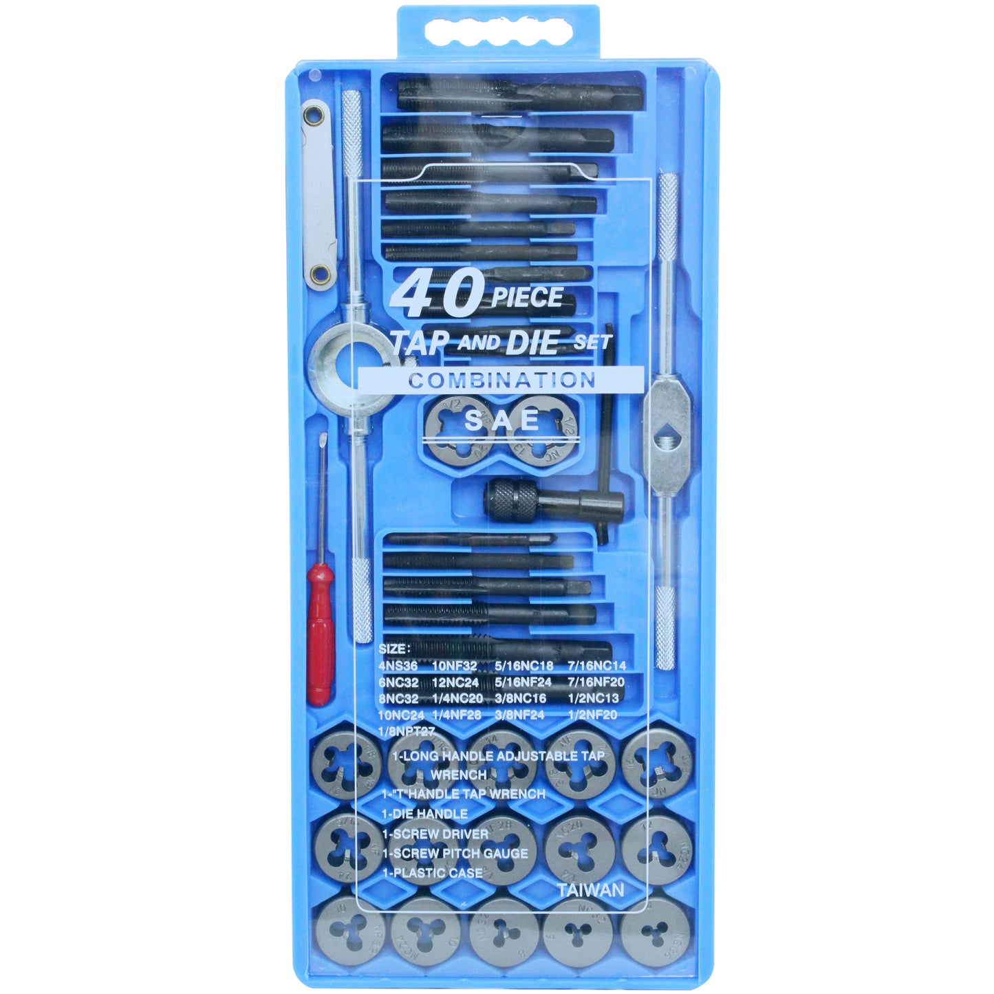 TAP & DIE SET 40PC MET