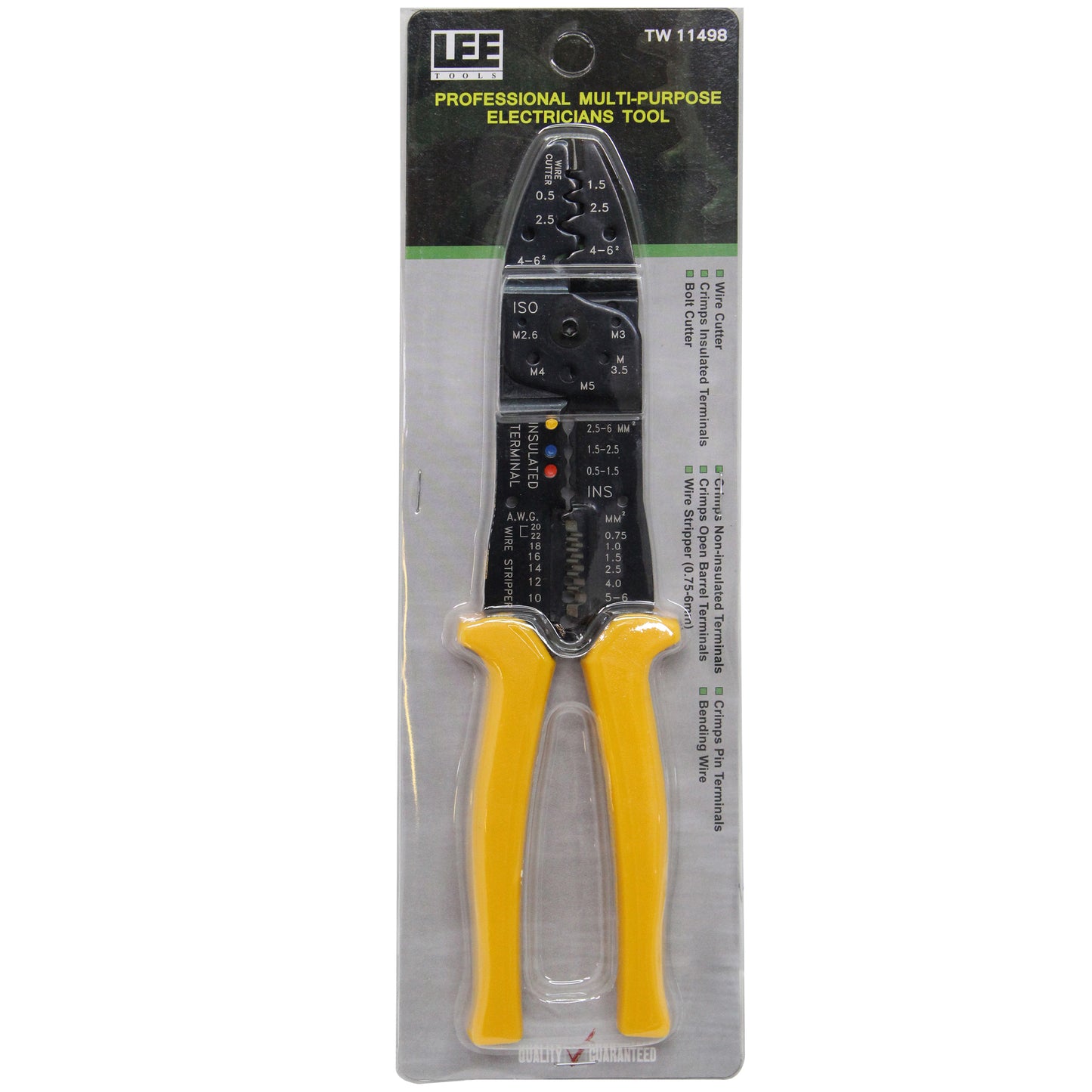 CRIMPING TOOL 9.75" .75 -6MM YEL