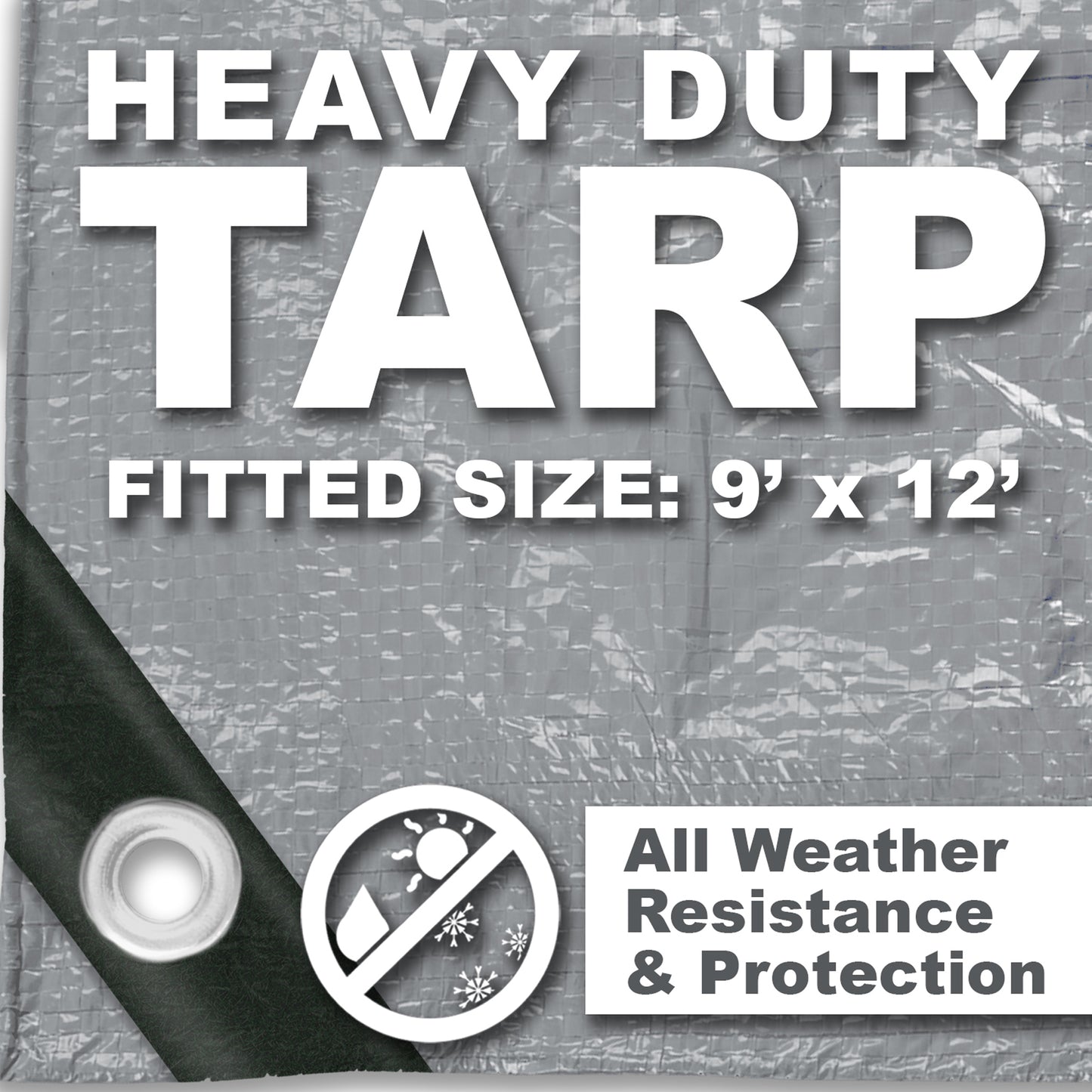 TARP 09FT X 12FT SILVER HD