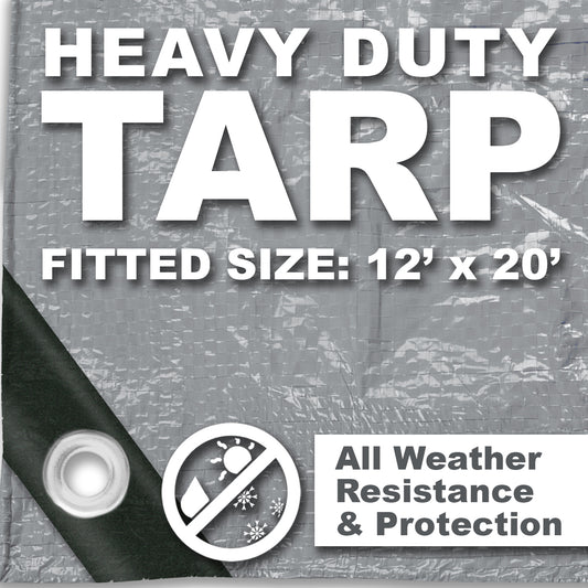 TARP 12FT X 20FT SILVER HD