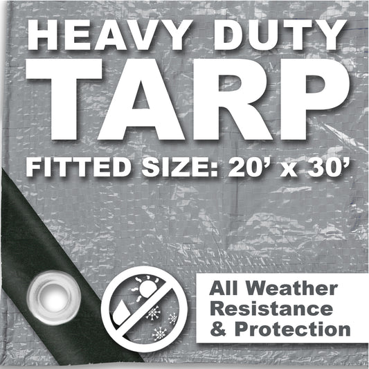 TARP 20FT X 30FT SILVER HD