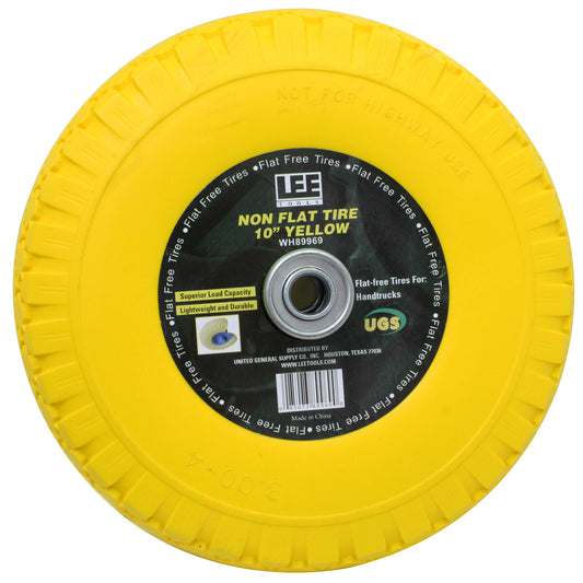 NON FLAT TIRE 10" YELLOW