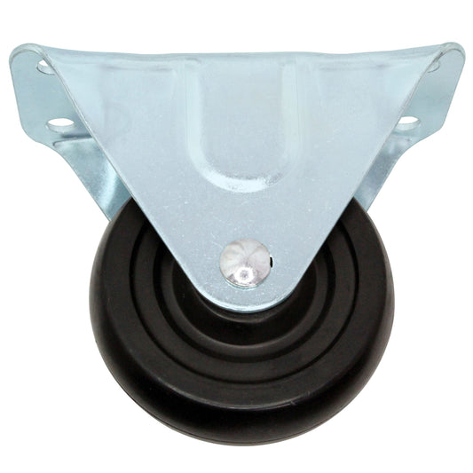 CASTER RIGID 4" RUBBER