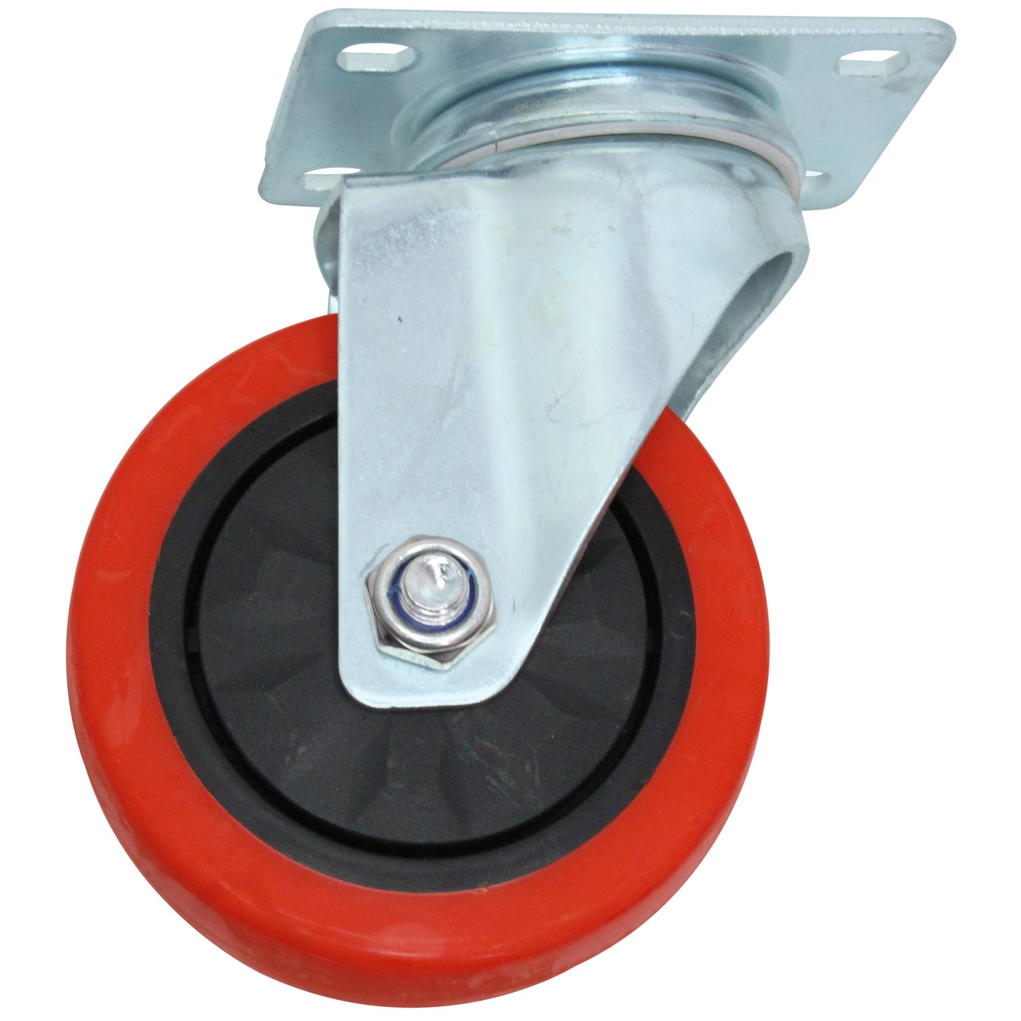 CASTER SWIVAL 4" RED PU