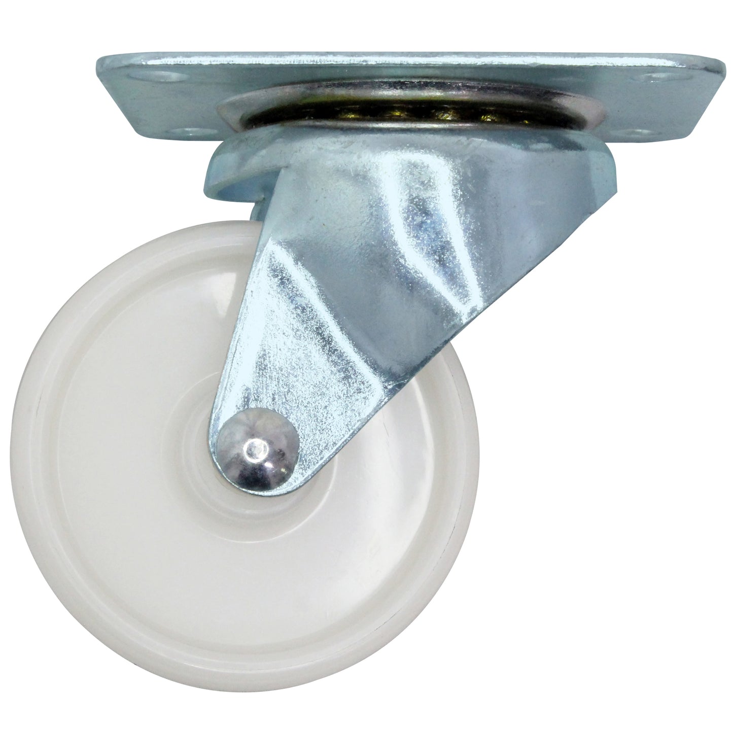 CASTER 4" SWIVEL WHITE NYLON