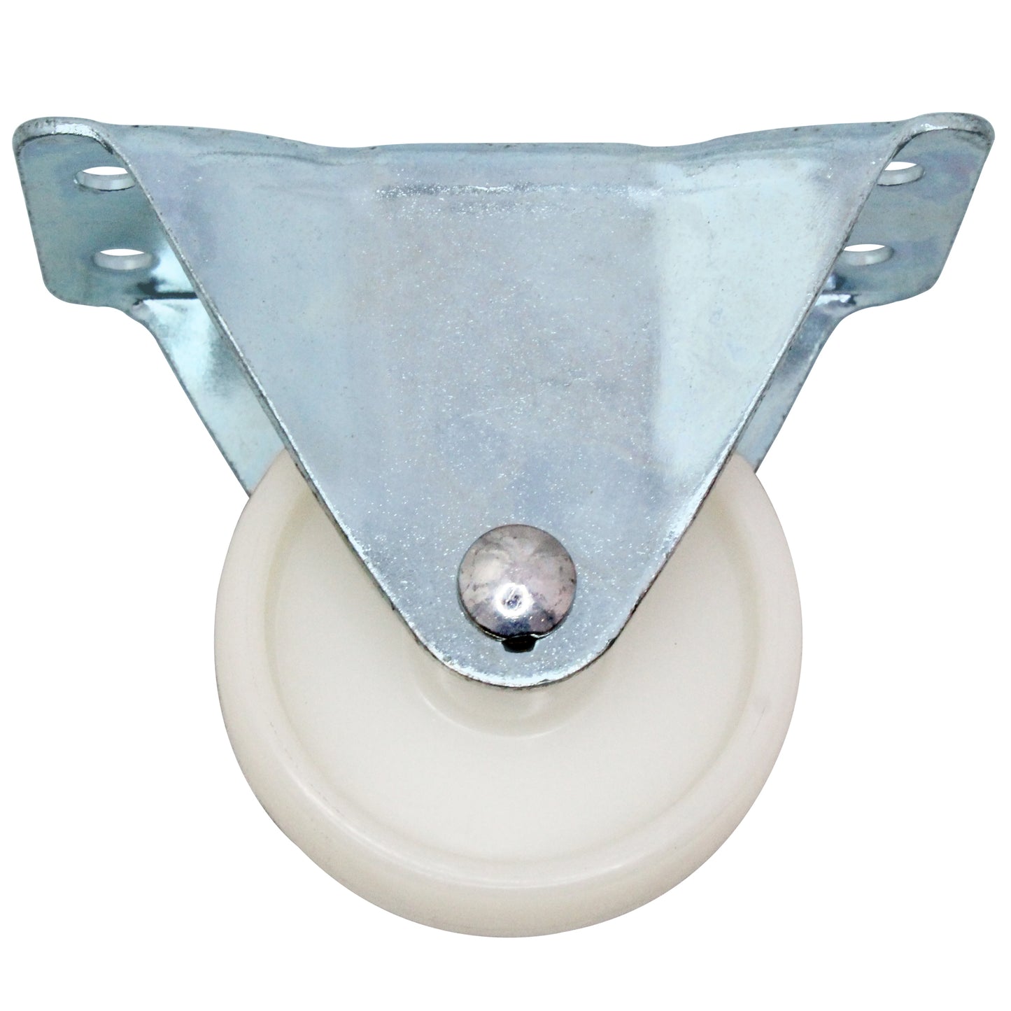 CASTER 3" RIGID WHITE NYLON