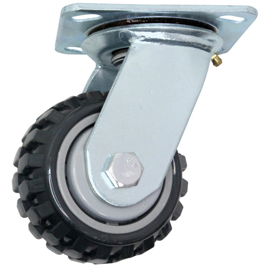 CASTER 4" SWIVEL HD PVC